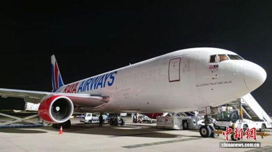 11月30日,南京开通“亚庇—南京—吉隆坡”全货机航线。东部机场集团有限公司 供图 11月30日,南京开通“亚庇—南京—吉隆坡”全货机航线。东部机场集团有限公司 供图