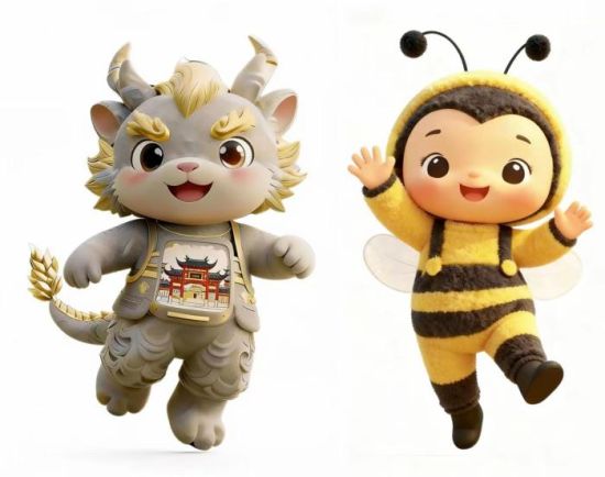 “宁小智”的双IP形象——勇敢有趣的“辟小兽”(左)与聪明热心的“荣荣”(右)。夏鹏 供图 “宁小智”的双IP形象——勇敢有趣的“辟小兽”(左)与聪明热心的“荣荣”(右)。夏鹏 供图