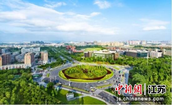 航拍雨花台区。南京市雨花台区委宣传部 供图 航拍雨花台区。南京市雨花台区委宣传部 供图