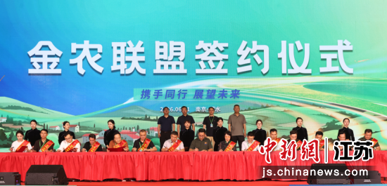 金农联盟签约仪式。中新网记者 泱波 摄 金农联盟签约仪式。中新网记者 泱波 摄
