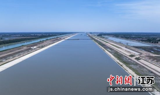 淮河入海水道二期工程项目。盐城市水利局 供图 淮河入海水道二期工程项目。盐城市水利局 供图