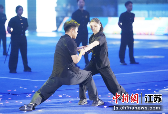 武术展演现场。张猛 摄 武术展演现场。张猛 摄