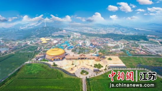 航拍九顶山野生动物园。睢宁县委宣传部 供图 航拍九顶山野生动物园。睢宁县委宣传部 供图