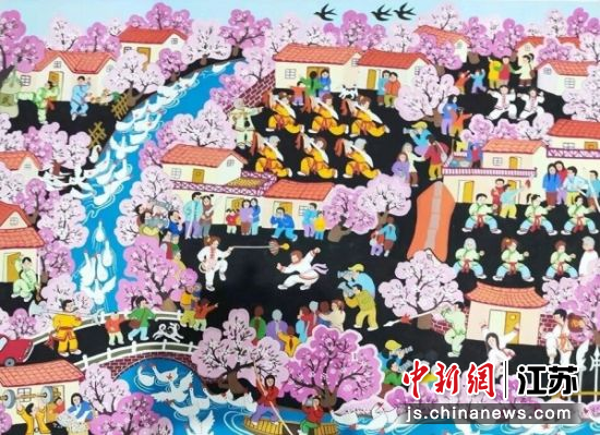 作品《武术之乡》。邳州市委宣传部 供图 作品《武术之乡》。邳州市委宣传部 供图
