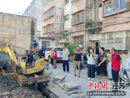 施工现场。丰财街道 供图 施工现场。丰财街道 供图