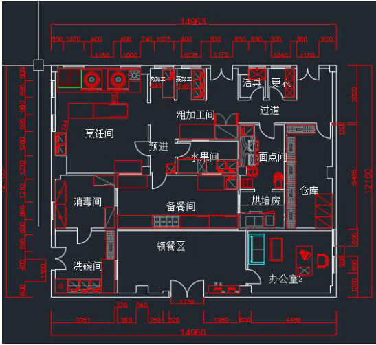 金旺厨具幼儿园厨房设计方案及注意的细节