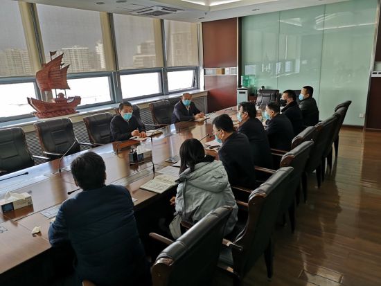 1月31日,张华军行长,郭海副行长召集有关部门进一步研究全行疫情防控