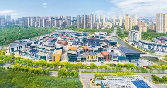 航拍无锡经济开发区雪浪小镇。无锡经济开发区党群工作部供图